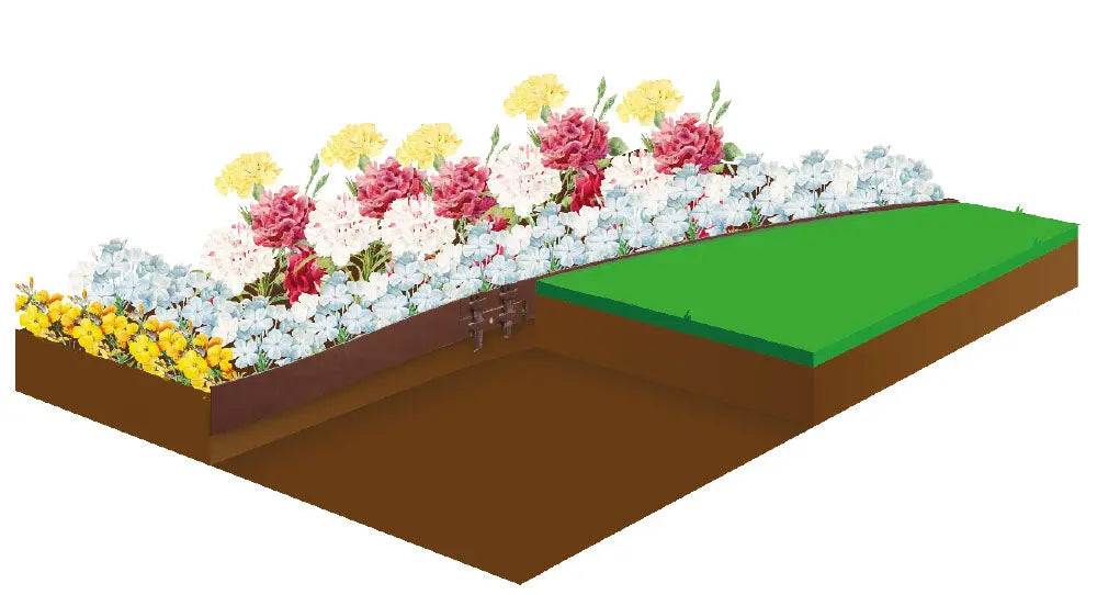 SAFEDGE - Bordure en acier souple avec bord plié 2m Jardi Pond