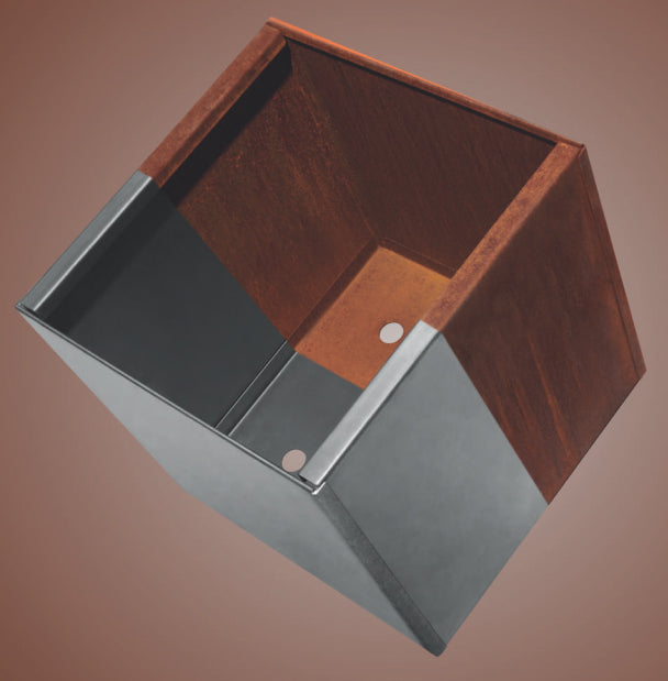 Jardinières en acier corten
