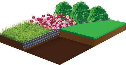 DUREDGE - Bordure en PE souple 100x15x2440mm Jardi Pond