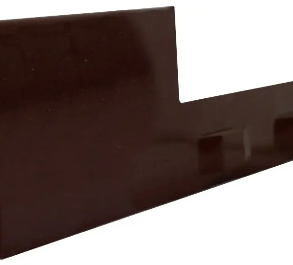 bordure en acier souple avec bord plié 2m