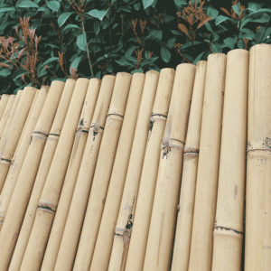 Rouleau de clôture en bambou naturel