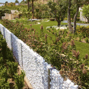 Clôture en gabion sur platine (30cm)