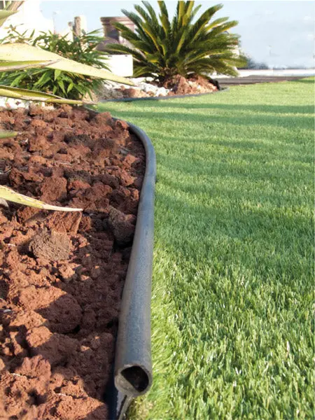 bordure en pe souple tubulaire